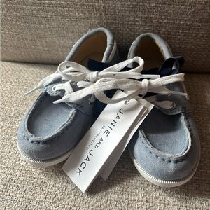 Janie and Jack blue suede shoes